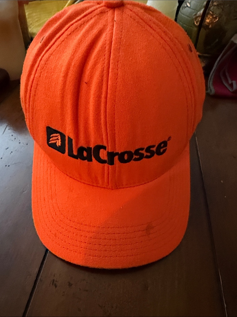 LaCrosse Orange High-Visibility Logo Cap